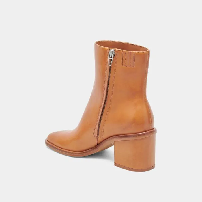 Boots and Booties Shop Dolce Vita Dapper Booties Tan Leather Tan Leather