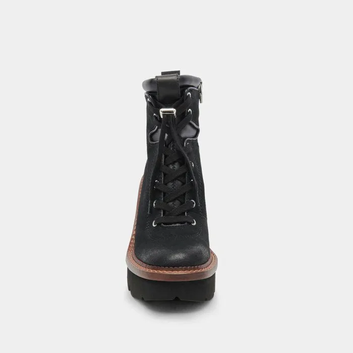Boots and Booties Shop Dolce Vita Dommie Boots Black Nubuck Black Winter Platform Boots Black Nubuck