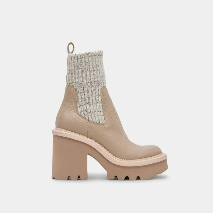 Boots and Booties Shop Dolce Vita Drago Boots Taupe Leather Taupe Leather