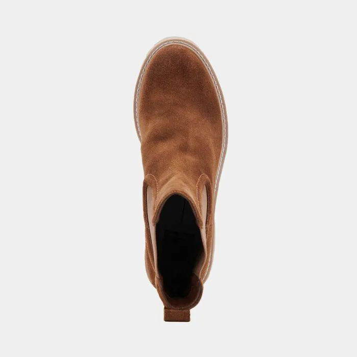 Boots and Booties Shop Dolce Vita Hawk H20 Wide Booties Dk Brown Suede Dk Brown Suede H2o