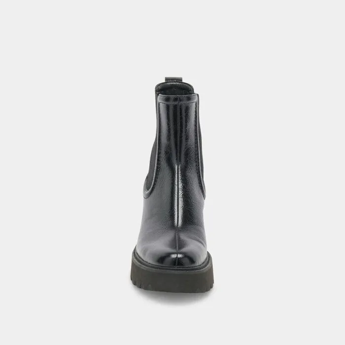 Boots and Booties Shop Dolce Vita Hawk H2o Booties Midnight Crinkle Patent Midnight Crinkle Patent