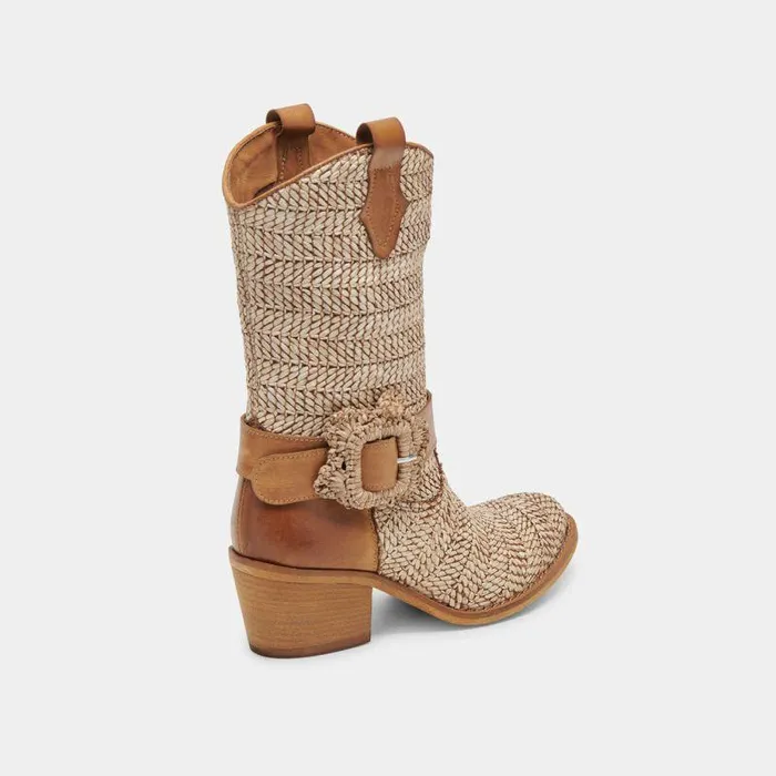 Boots and Booties Shop Dolce Vita Hoss Boots Brown Multi Raffia Brown Multi Raffia