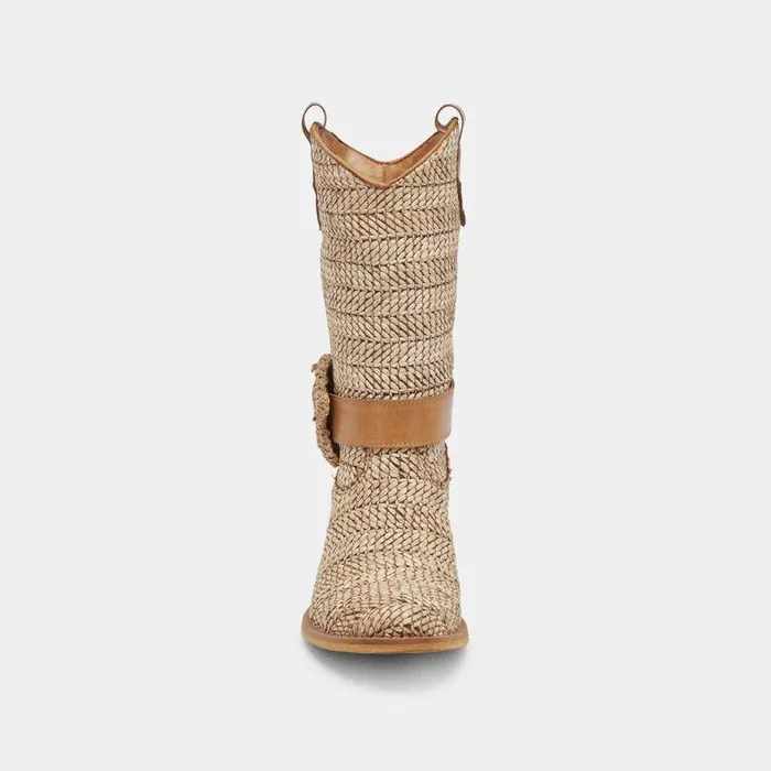 Boots and Booties Shop Dolce Vita Hoss Boots Brown Multi Raffia Brown Multi Raffia