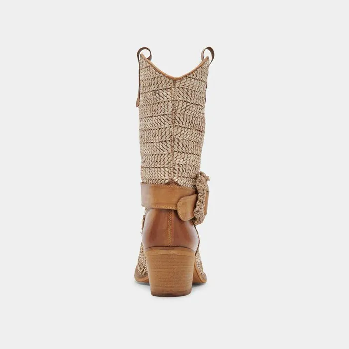 Boots and Booties Shop Dolce Vita Hoss Boots Brown Multi Raffia Brown Multi Raffia