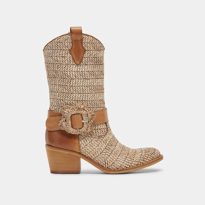 Boots and Booties Shop Dolce Vita Hoss Boots Brown Multi Raffia Brown Multi Raffia