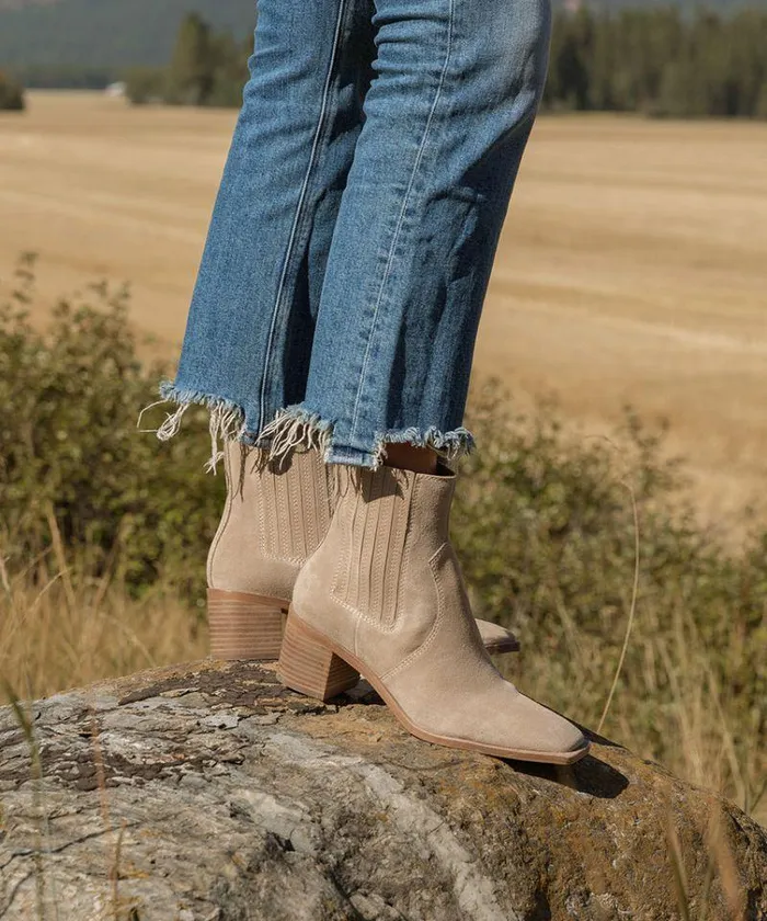 Boots and Booties Shop Dolce Vita Irnie Booties Taupe Suede Women039s Taupe Suede Booties Taupe Suede