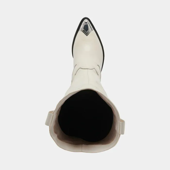Boots and Booties Shop Dolce Vita Kamryn Boots White Leather Women039s Western White Leather Boots Off White Leather