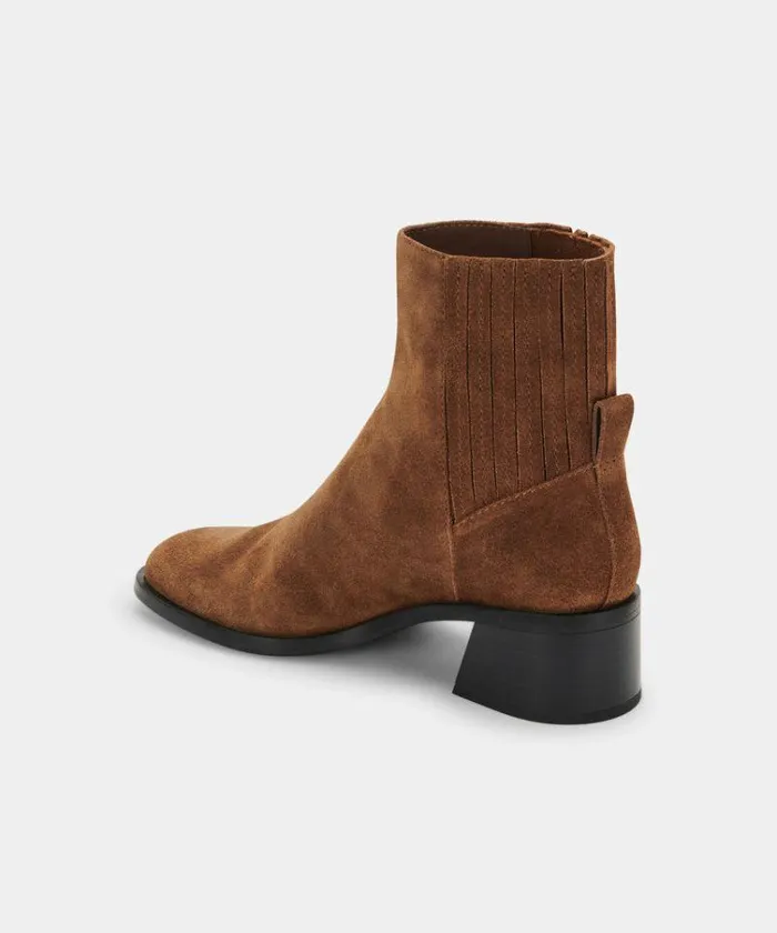 Boots and Booties Shop Dolce Vita Layton Booties Dk Brown Suede Dk Brown Suede