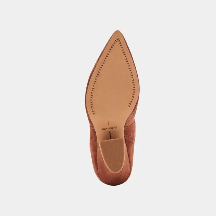 Boots and Booties Shop Dolce Vita Nestly Booties Brandy Suede Brandy Suede