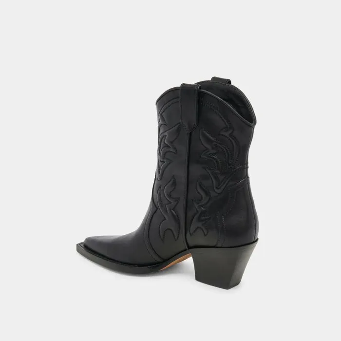 Boots and Booties Shop Dolce Vita Rimona Booties Black Leather Black Leather
