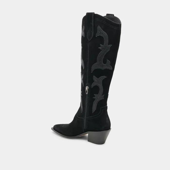 Boots and Booties Shop Dolce Vita Samare Boots Onyx Suede Onyx Suede