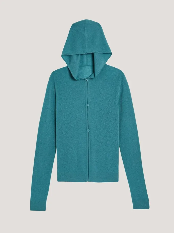 Cashmere Cardigan Teal Women Wolford Jackets and Cardigans
