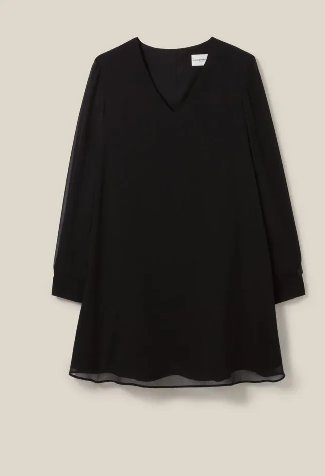 Claudie Pierlot Black Flowing Babydoll Dress Clothes Dresses