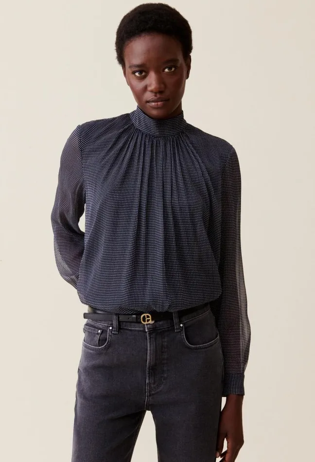 Claudie Pierlot CP Gold Buckle Leather Belt Accessories Belts