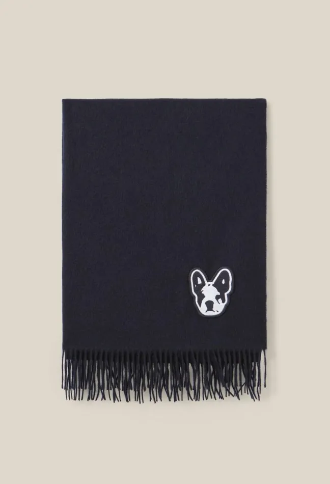 Claudie Pierlot Jean Toto Wool Scarf With Fringes Accessories Scarves Hats And Gloves Claudie Pierlot Jean Toto Wool Scarf With Fringes Accessories Scarves Hats And Gloves
