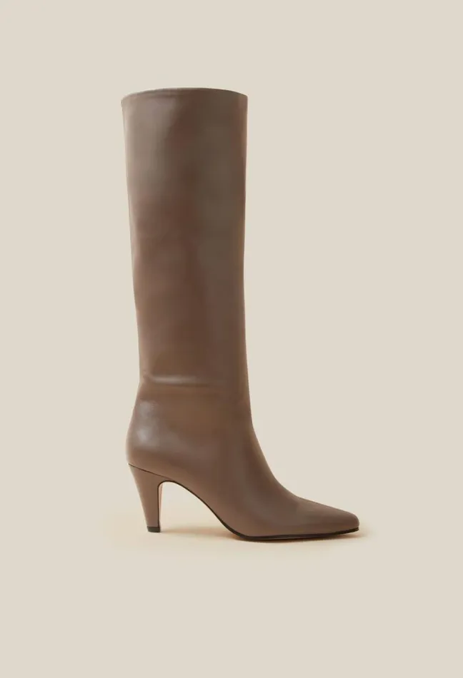 Claudie Pierlot Leather Heeled Boots Shoes Ankle Boots