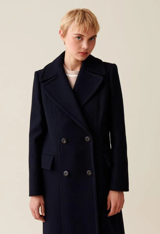 Claudie Pierlot Long Doublebreasted Coat Clothes Coats
