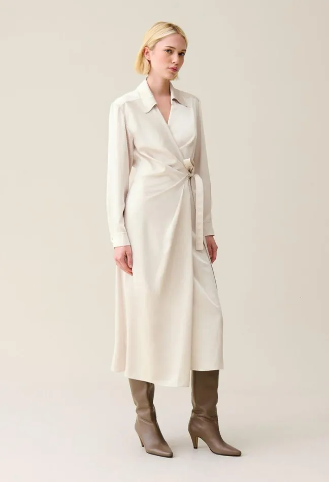 Claudie Pierlot Midi Wrap Dress Clothes Dresses