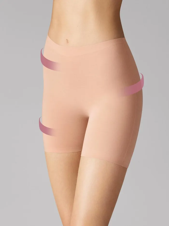 Cotton Contour Control Shorts Rose Tan Women Wolford Panties