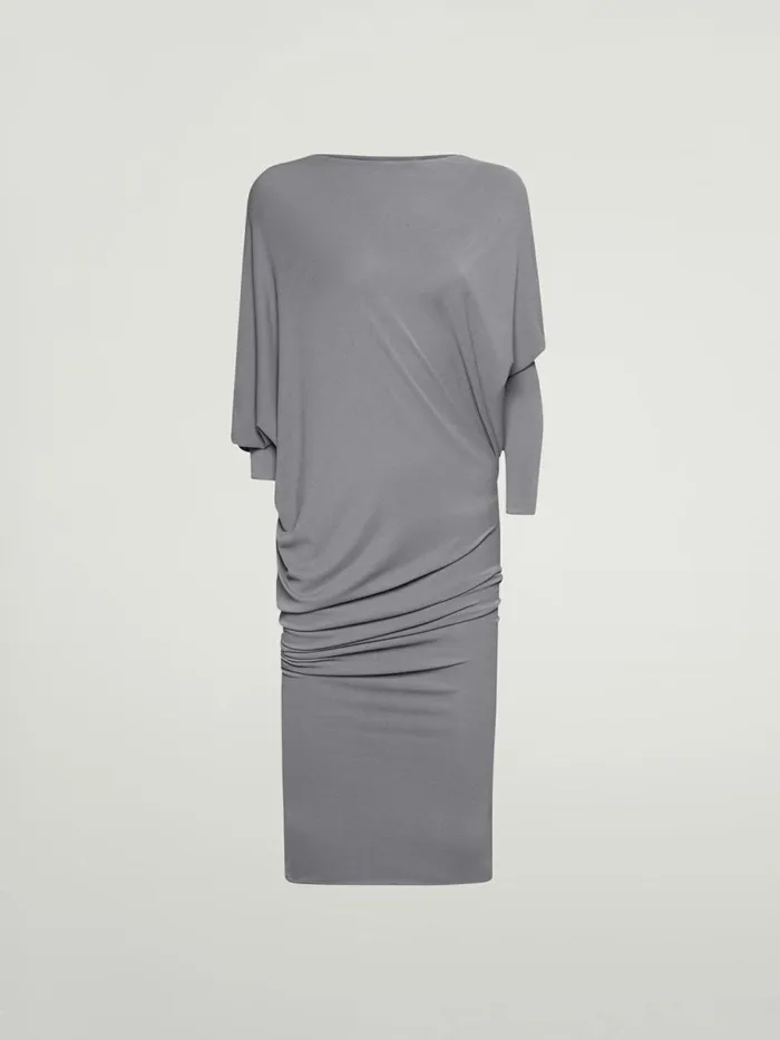 Crepe Jersey Dress Soft Pewter Women Wolford Dresses and Skirts