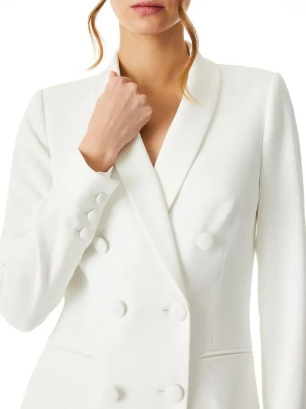 Dresses Women Alice Olivia KYRIE TUXEDO DRESS Off White