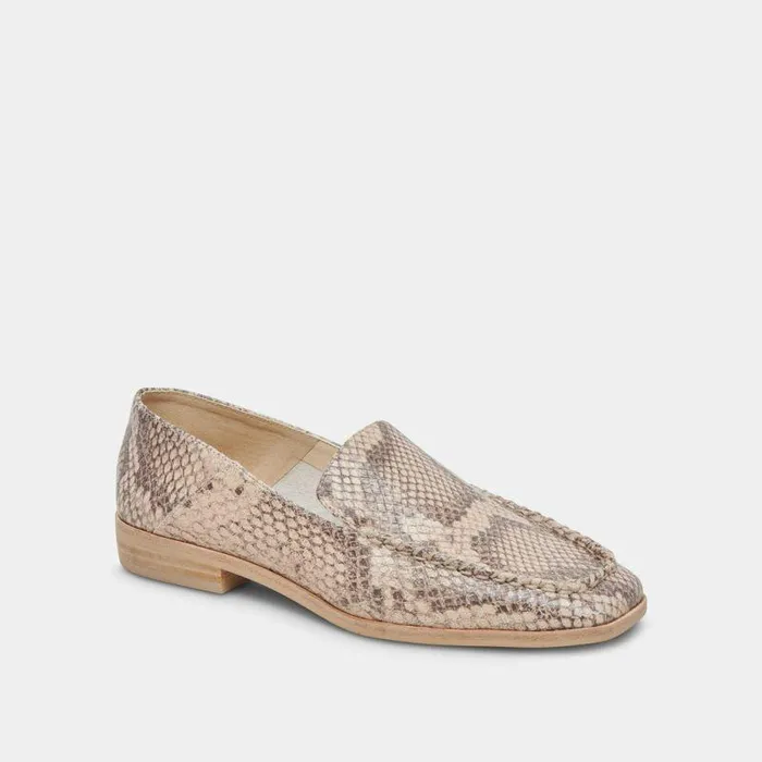 Flats and Loafers Shop Dolce Vita Beny Flats Sand Snake Embossed Sand Snake Embossed