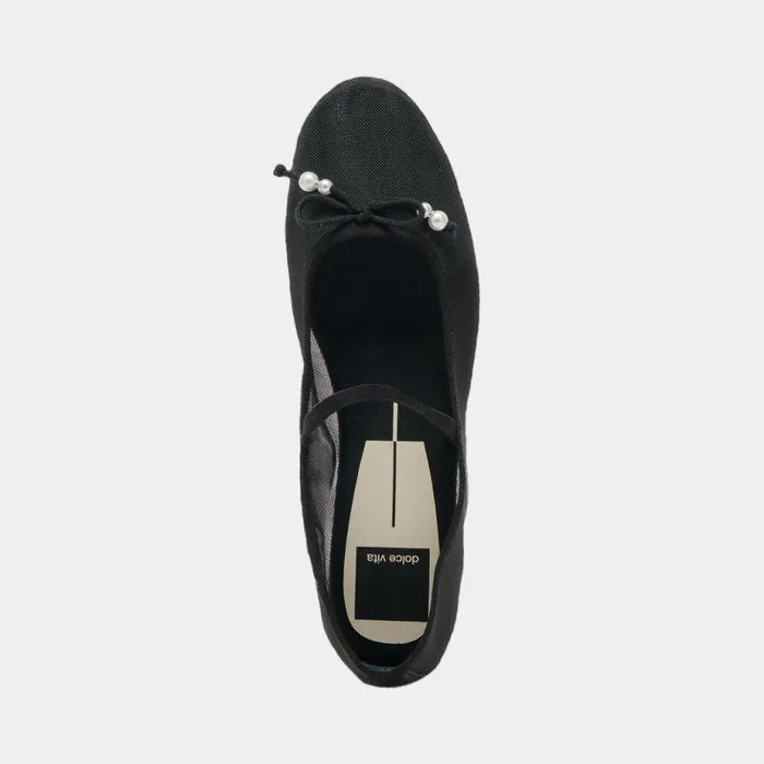 Flats and Loafers Shop Dolce Vita Cadel Ballet Flats Black Pearls Black Pearls
