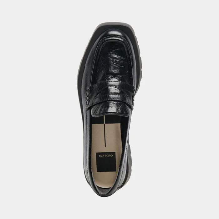 Flats and Loafers Shop Dolce Vita Elias Flats Onyx Crinkle Patent Onyx Crinkle Patent