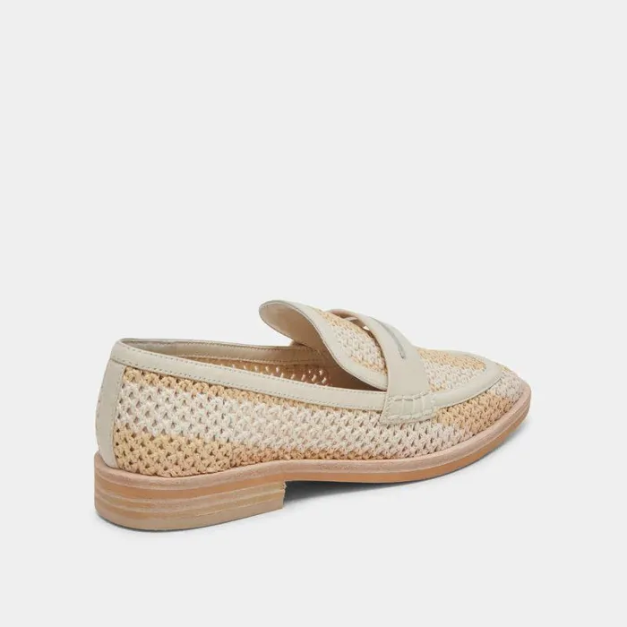 Flats and Loafers Shop Dolce Vita Halley Flats Ivory Multi Raffia Ivory Multi Raffia