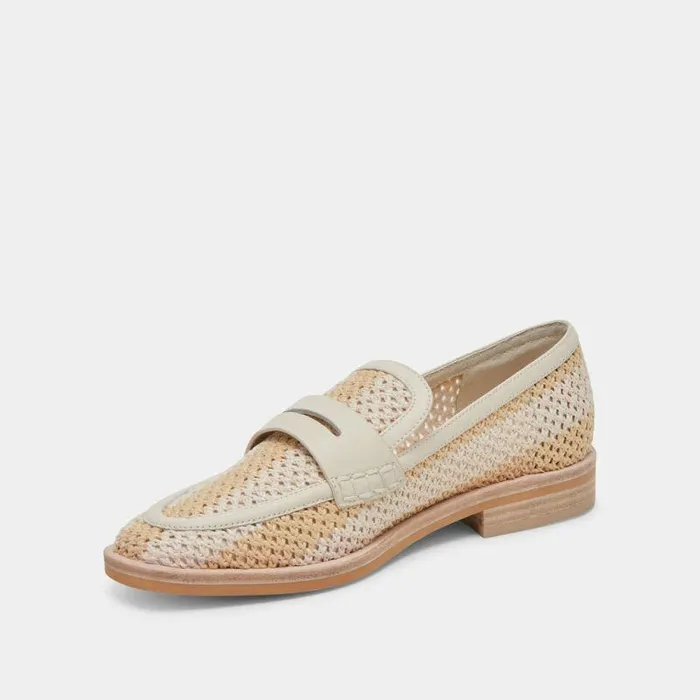Flats and Loafers Shop Dolce Vita Halley Flats Ivory Multi Raffia Ivory Multi Raffia