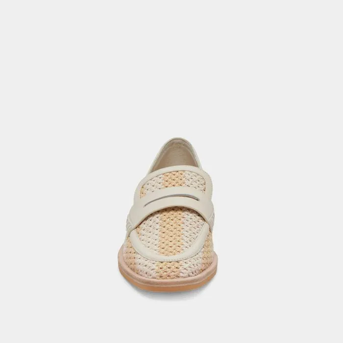 Flats and Loafers Shop Dolce Vita Halley Flats Ivory Multi Raffia Ivory Multi Raffia