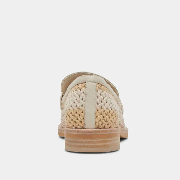 Flats and Loafers Shop Dolce Vita Halley Flats Ivory Multi Raffia Ivory Multi Raffia