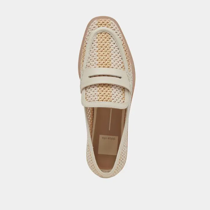 Flats and Loafers Shop Dolce Vita Halley Flats Ivory Multi Raffia Ivory Multi Raffia