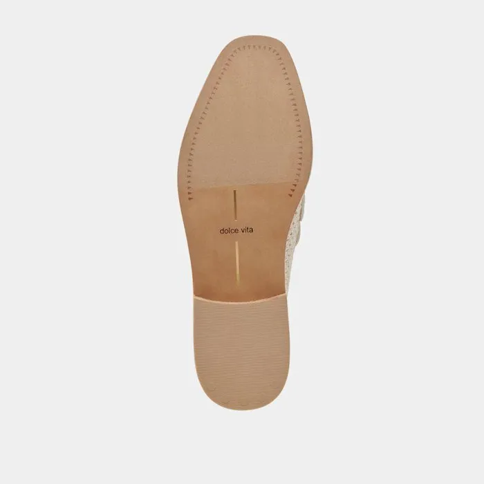 Flats and Loafers Shop Dolce Vita Halley Flats Ivory Multi Raffia Ivory Multi Raffia