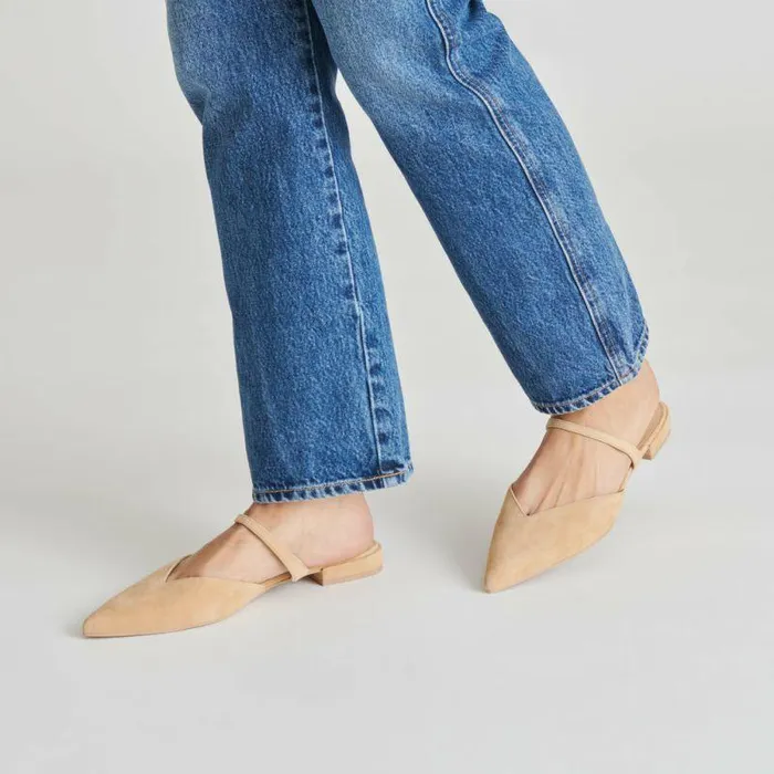 Flats and Loafers Shop Dolce Vita Kanika Flats Tan Suede Tan Suede