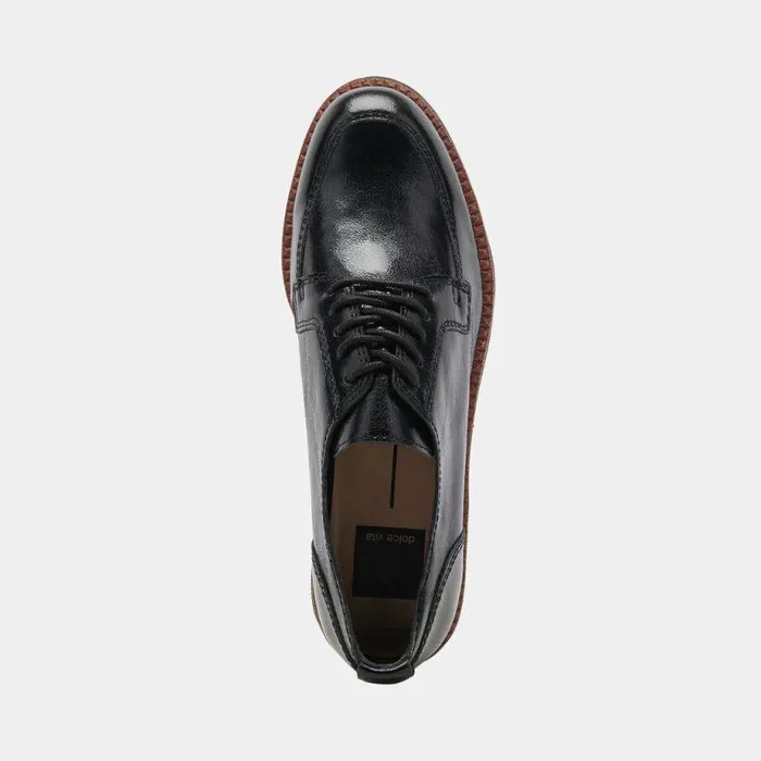 Flats and Loafers Shop Dolce Vita Morna Oxfords Midnight Crinkle Patent Midnight Crinkle Patent