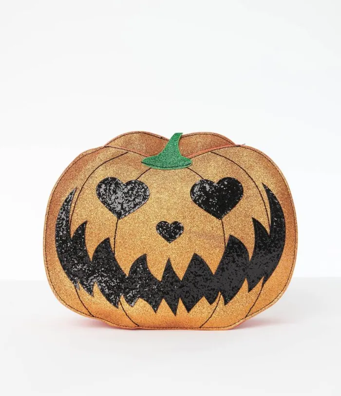 Glitter Jack O Lantern Backpack AccessoriesHalloween Unique Vintage Accessories Glitter Jack O Lantern Backpack AccessoriesHalloween Unique Vintage Accessories