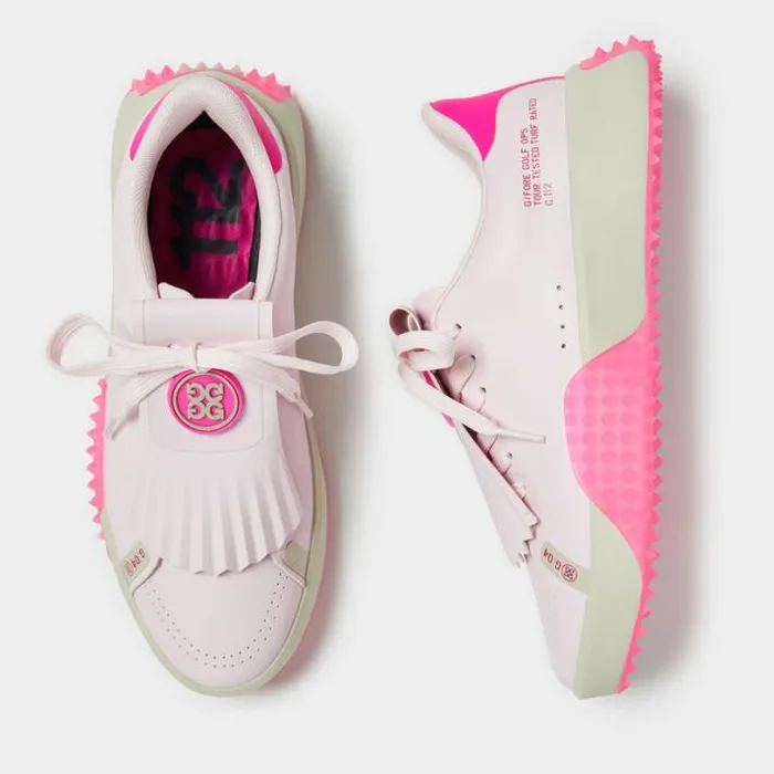 Golf Shoes Women GFORE WOMEN039S G112 PU LEATHER KILTIE GOLF SHOE Blush