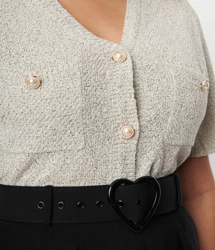 Grey Tweed Cardigan Clothing Unique Vintage Sweaters and Cardigans