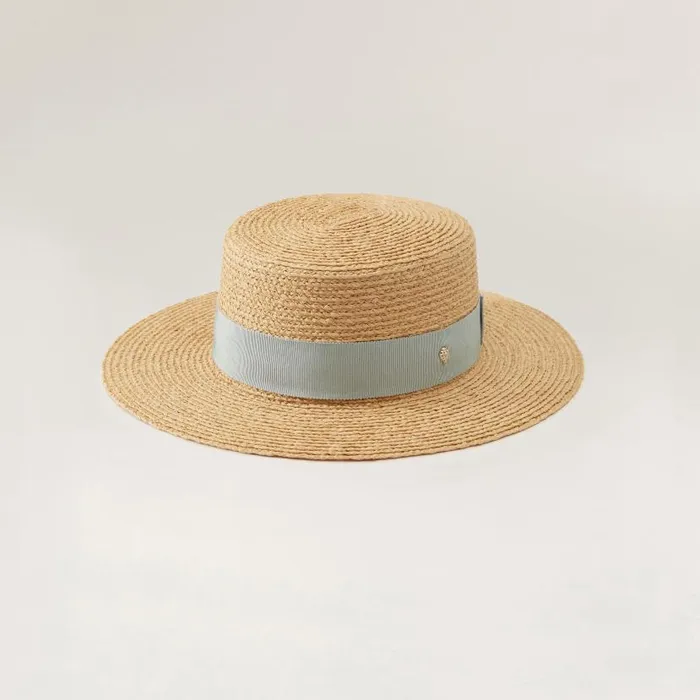 Hats Boaters Helen Kaminski Gracie Natural Chalk Blue