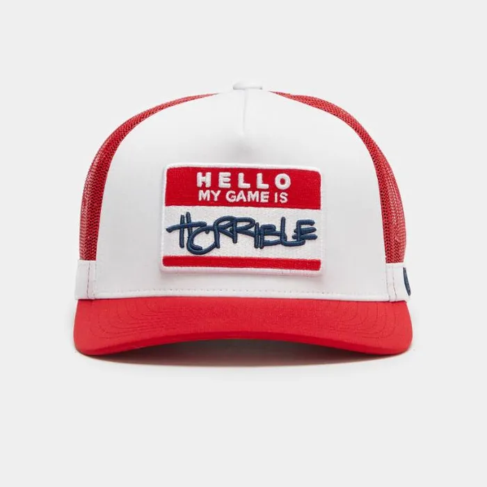 Hats Men GFORE HELLO INTERLOCK KNIT TRUCKER HAT Snow