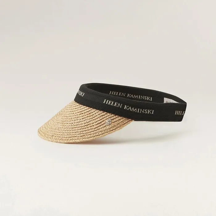 Hats Visors Helen Kaminski Marina Naturalblack Logo