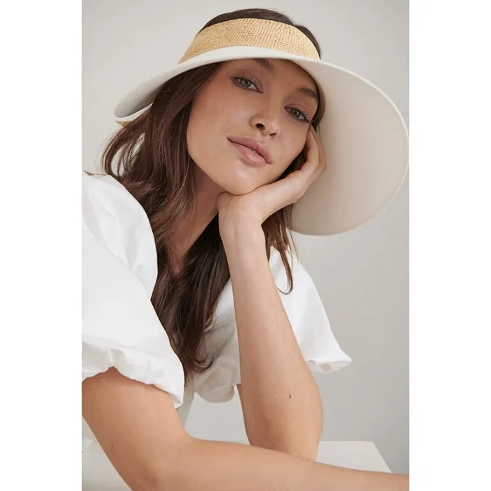Hats Visors Helen Kaminski Rosalie Naturaloff White