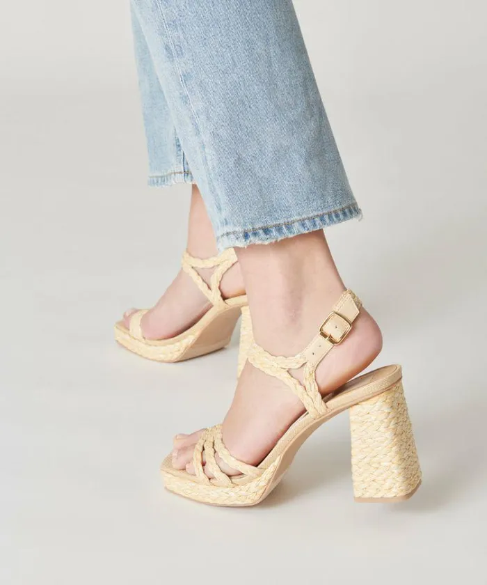 Heels Shop Dolce Vita Alysia Platform Heels Natural Raffia Natural Block Heel Sandals Lt Natural Raffia