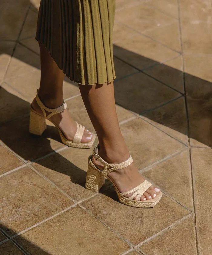 Heels Shop Dolce Vita Alysia Platform Heels Natural Raffia Natural Block Heel Sandals Lt Natural Raffia