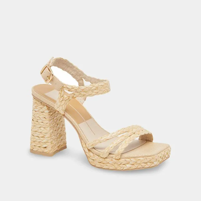 Heels Shop Dolce Vita Alysia Platform Heels Natural Raffia Natural Block Heel Sandals Lt Natural Raffia