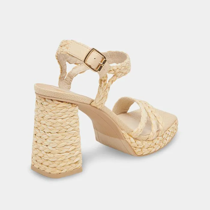 Heels Shop Dolce Vita Alysia Platform Heels Natural Raffia Natural Block Heel Sandals Lt Natural Raffia