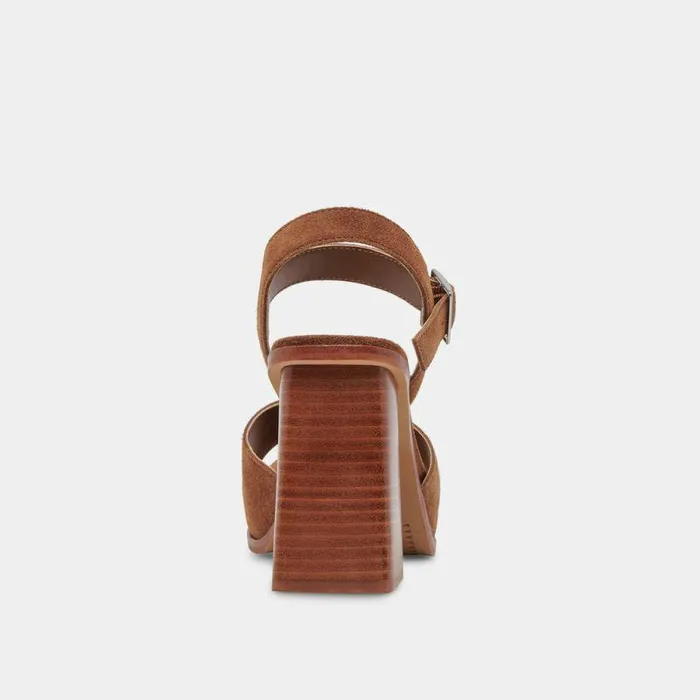 Heels Shop Dolce Vita Aubrey Heels Chestnut Suede Chestnut Suede