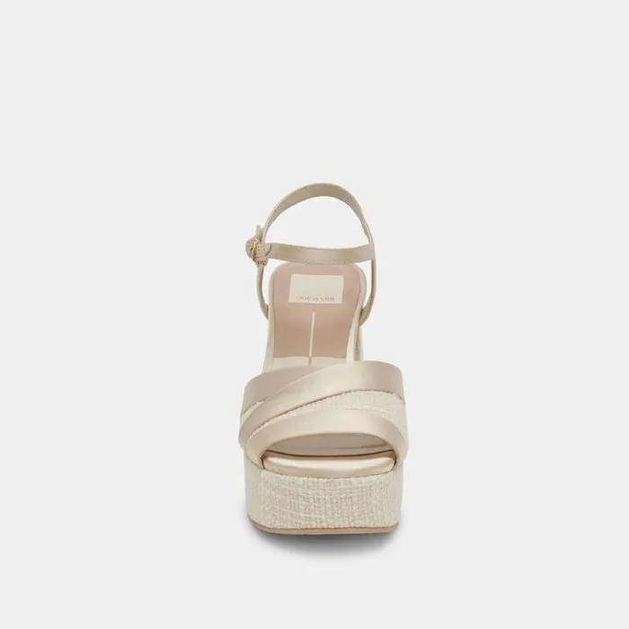 Heels Shop Dolce Vita Baily Heels Cream Satin Cream Satin