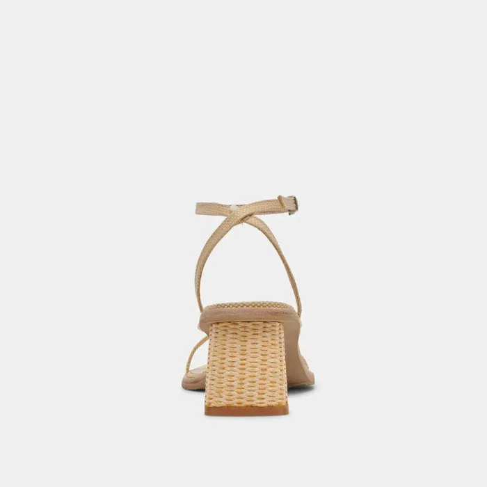 Heels Shop Dolce Vita Banita Sandals Lt Natural Raffia Lt Natural Raffia
